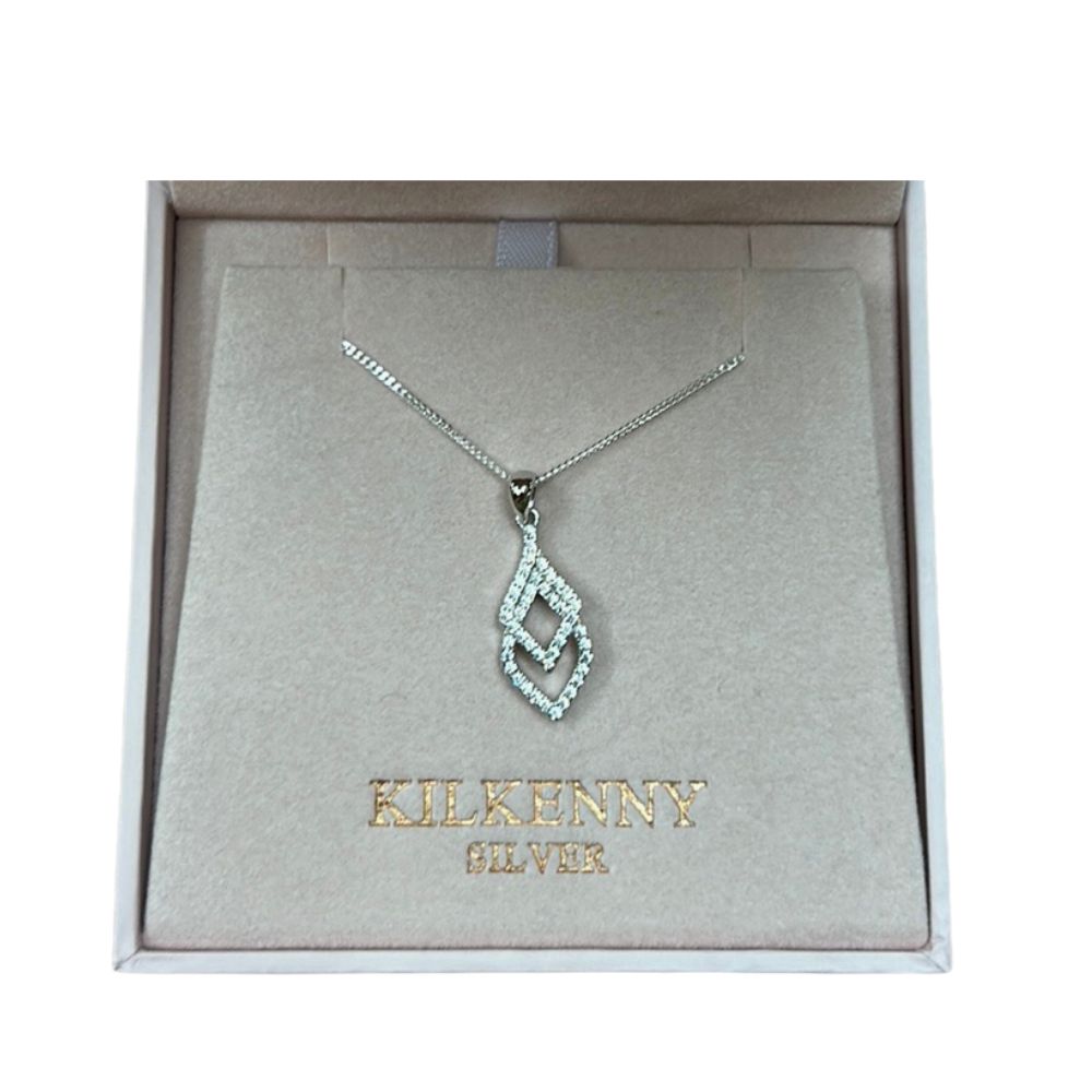 Sterling Silver Tear Drop Pendant by Kilkenny Silver