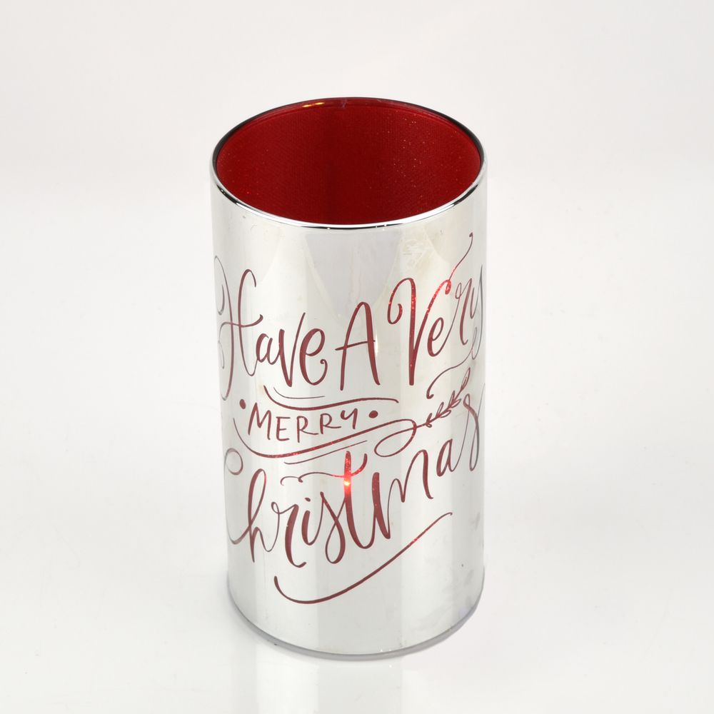 LED Merry Christmas Glass Tube Light