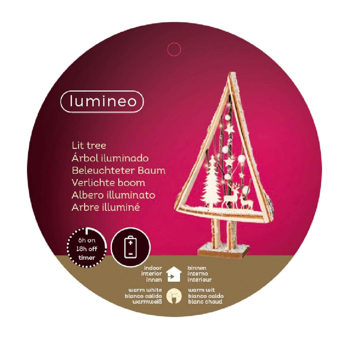 Kaemingk Micro LED Warm White Birch Tree Scene - Indoor Add touch of rustic elegance to your home decor with this stunning warm white LED birch tree light.