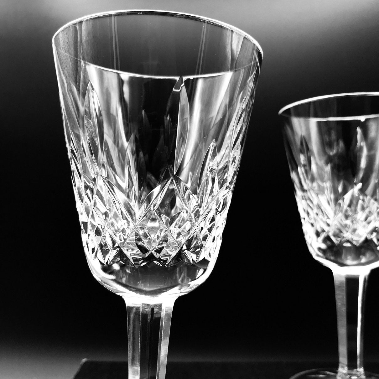 Waterford Crystal Lismore White Wine Pair Waterford Lismore pattern is a stunning combination of brilliance and clarity.
