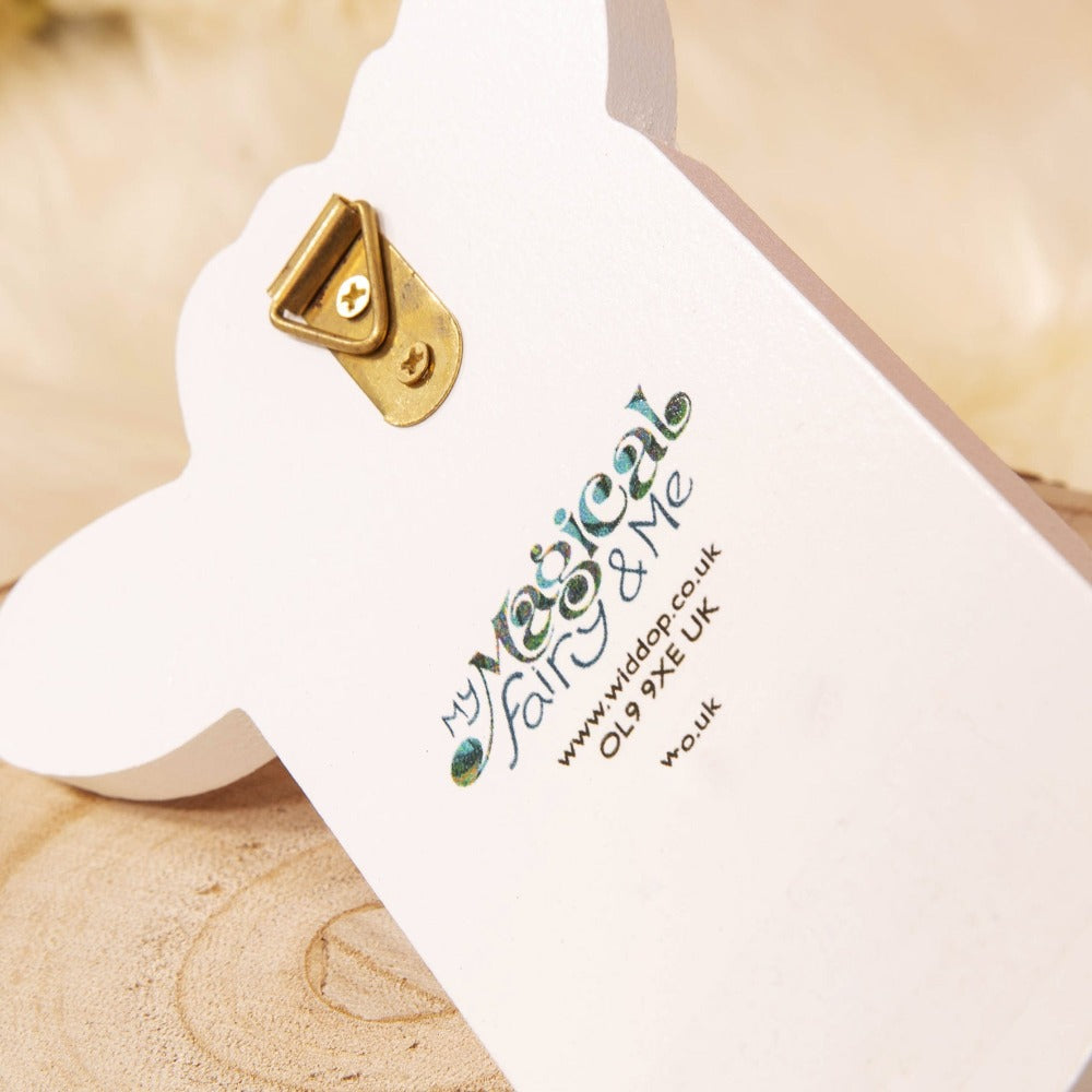 Magical Fairy White Wall Hook - My Fairy Cloths Make sure there's somewhere special to hang up those magical fairy clothes with this white & pink wall hook. From the Magical Fairy collection by Just 4 Kids - some adults don't believe in fairies, but we know better, don't we...
