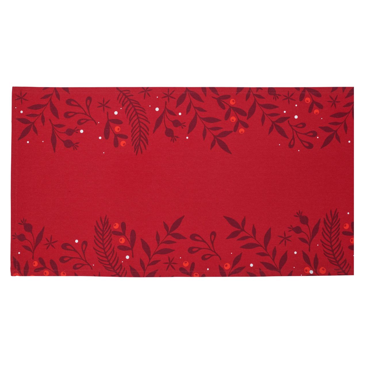 Christmas Festive Night Table Runner by Mindy Brownes Interiors A beautiful table runner. A stunning table runner finished in a berry red with floral detailing at the sides. Ideal for any tablespace this festive season.