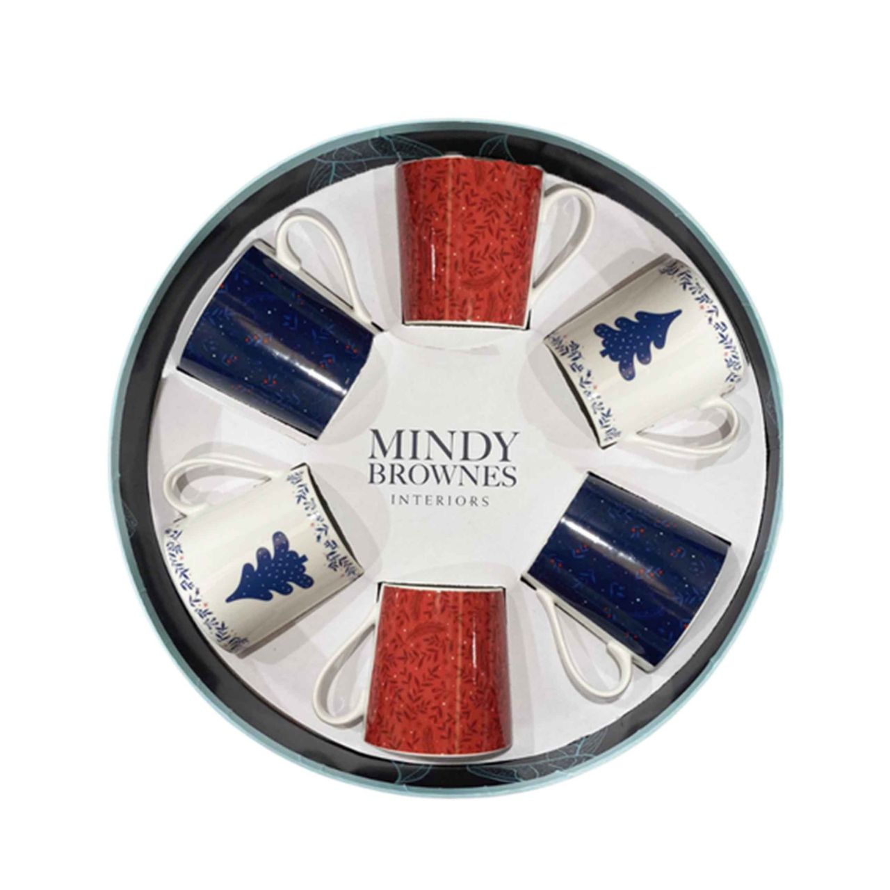 Mindy Brownes Midnight Blue & Red Berry Christmas Mugs Set of 6 Introducing our set of 6 Christmas Cup. These beautifully crafted and designed Christmas cups are an ideal choice for tea, coffee or a hot chocolate curled up beside the fire on a cold winters evening. This set of 6 cups come in a beautiful presentation box and would make a wonderful Christmas gift for the tea, coffee or hot chocolate drinker in your life.