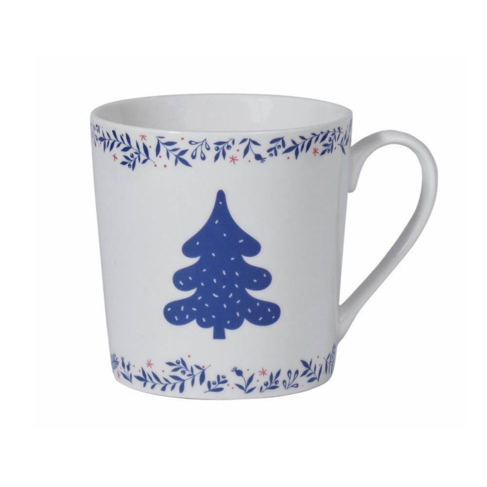 Midnight Blue & Red Berry Christmas Mugs Set of 6 by Mindy Brownes Introducing our set of 6 Christmas Cup. These beautifully crafted and designed Christmas cups are an ideal choice for tea, coffee or a hot chocolate curled up beside the fire on a cold winters evening.