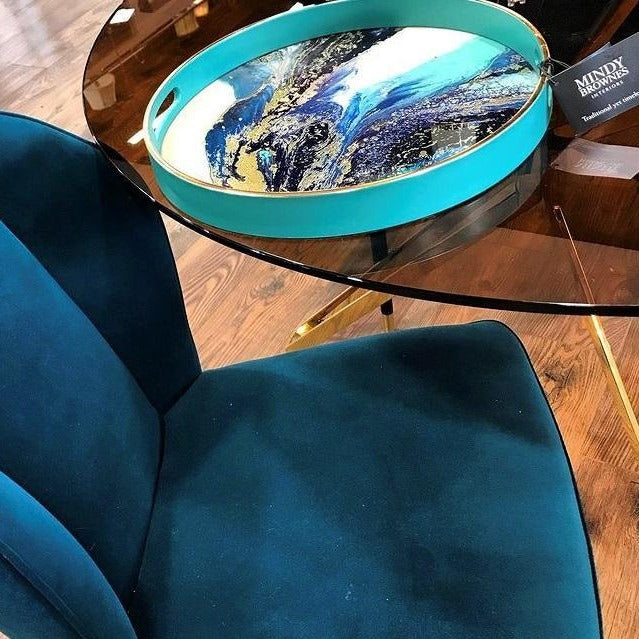 Mindy Brownes Interiors Serving Tray Marine Wonder