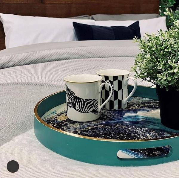 Mindy Brownes Interiors Serving Tray Marine Wonder