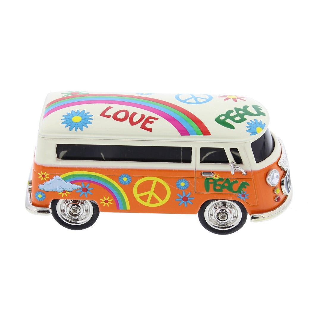 Miniature Clock Orange Camper Van by William Widdop Bring a unique and quirky touch to the home with this stylish miniature clock made with great attention to detail.