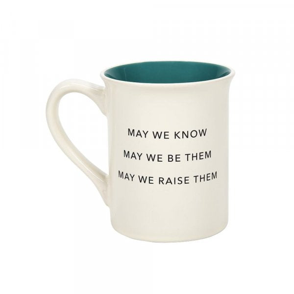 Strong Women Mug Celebrate the strong woman in your life with our new 'Strong Women Mug' Main message reading 'Here's to strong women' with the back message reading 'may we know them, may we be them, may we raise them.' A great gift for your mum, friend, sister or auntie.