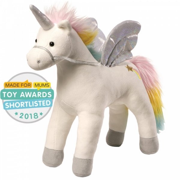 My Magical Light & Sound UnicornGUND My Magical Light & Sound Unicorn Gund is proud to present My Magical Light & Sound Unicorn. Pet her back to make the wings light up and for a magical sound.