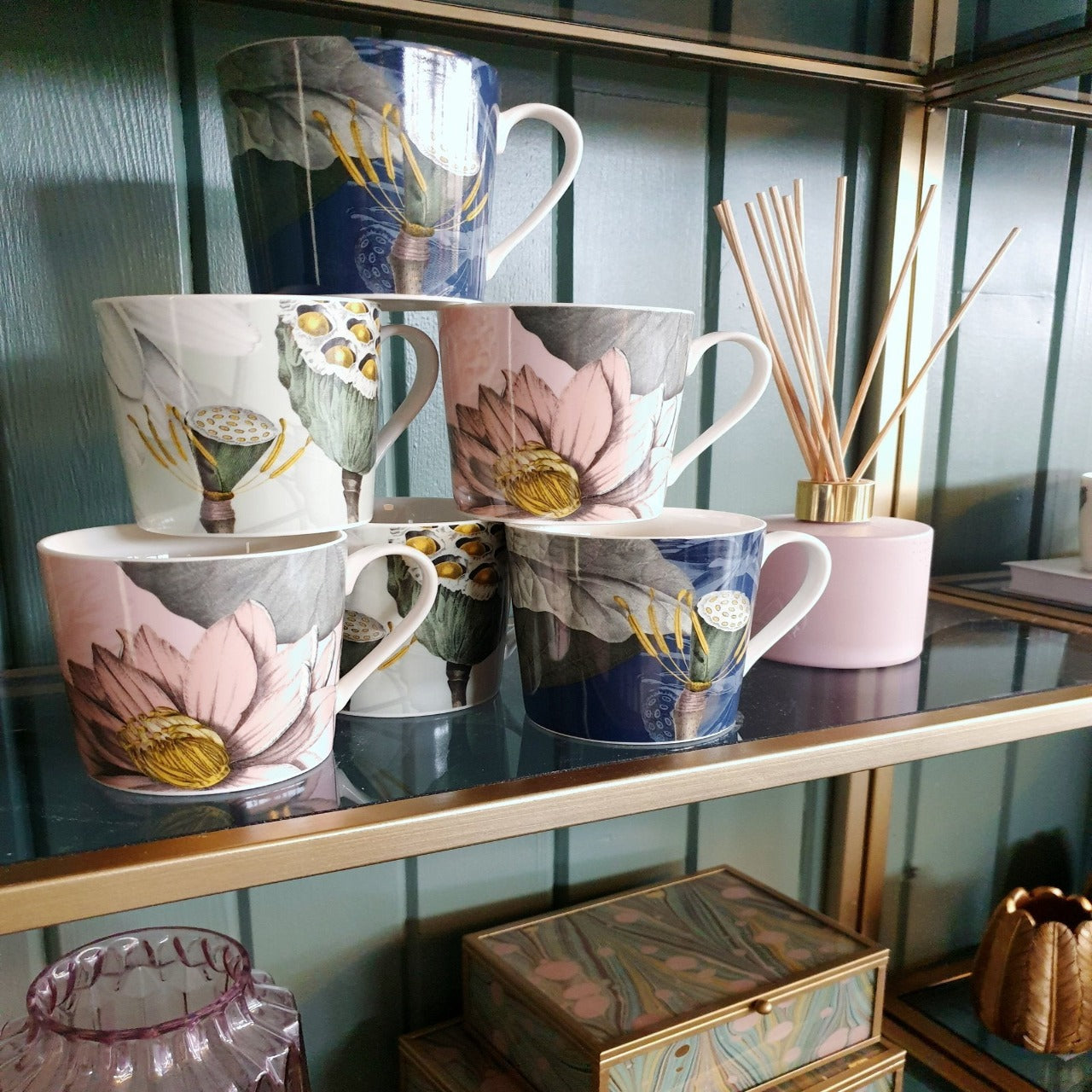 Mindy Brownes Interiors Natures Bloom Cups Set