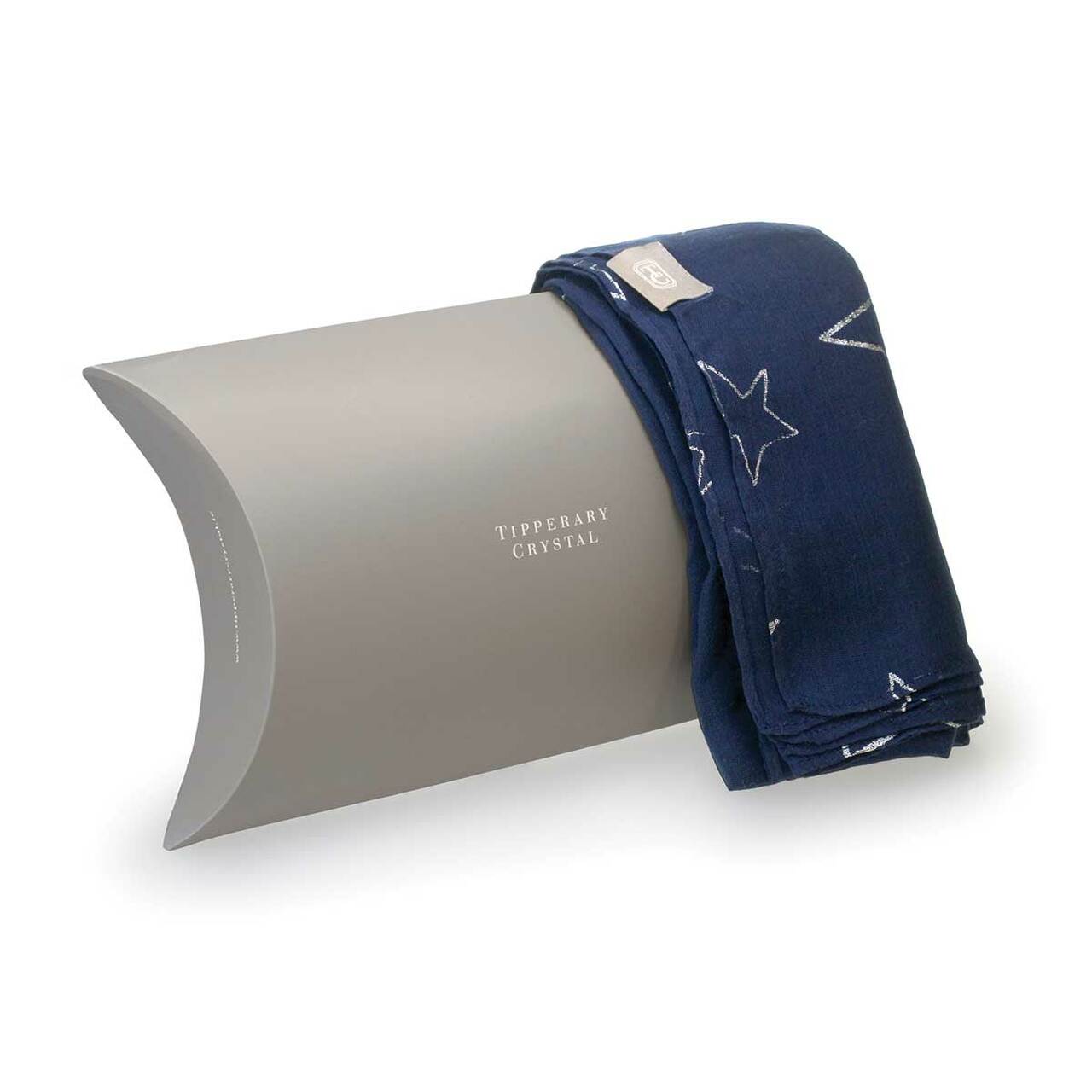 Tipperary Crystal Navy Polyester Star Scarf