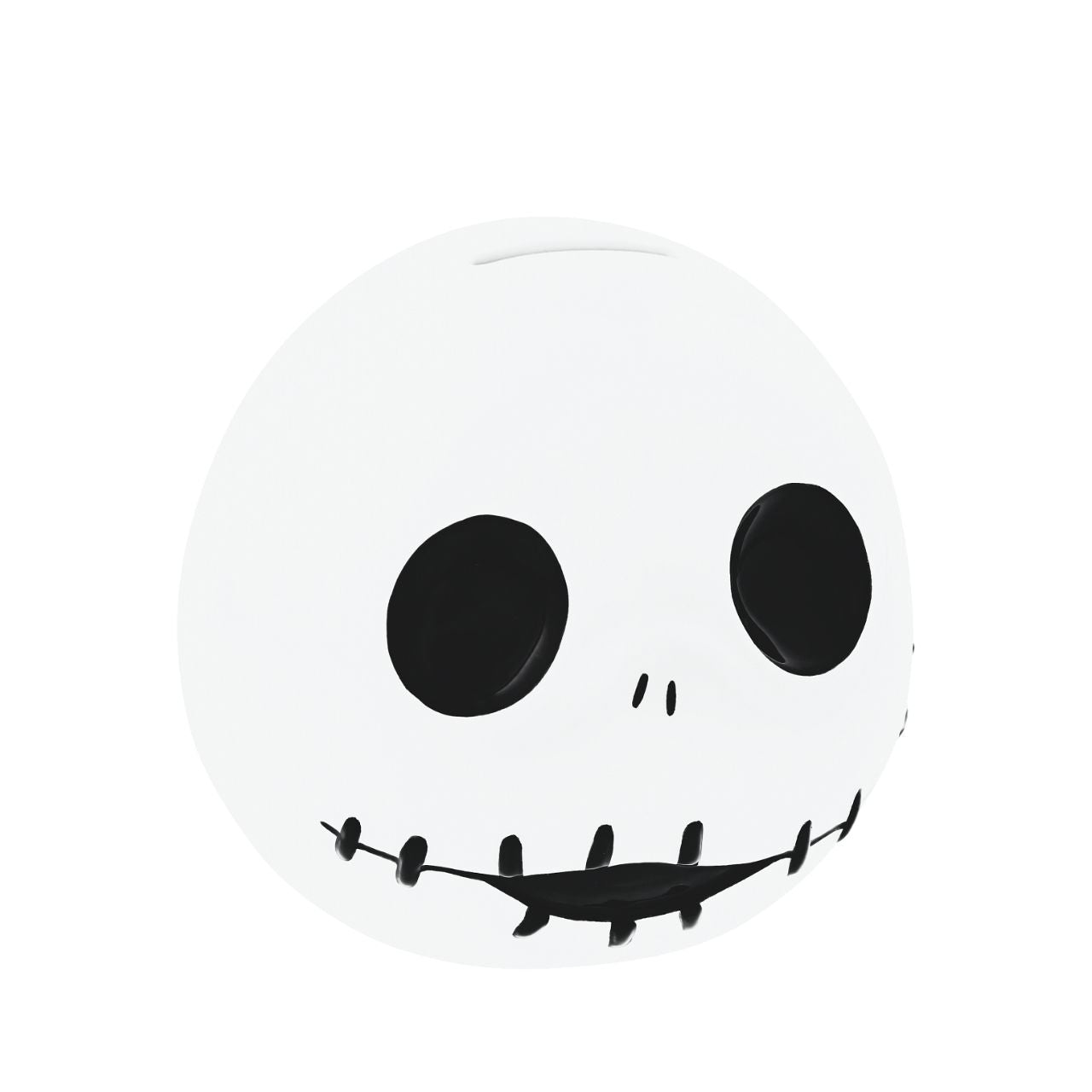 Disney Master of Fright Jack Skellington Money Bank The Master of Fright is here with his cross-stitch mouth and big eyes. The Jack Skellington Money Bank is perfect for any Nightmare Before Christmas fan.