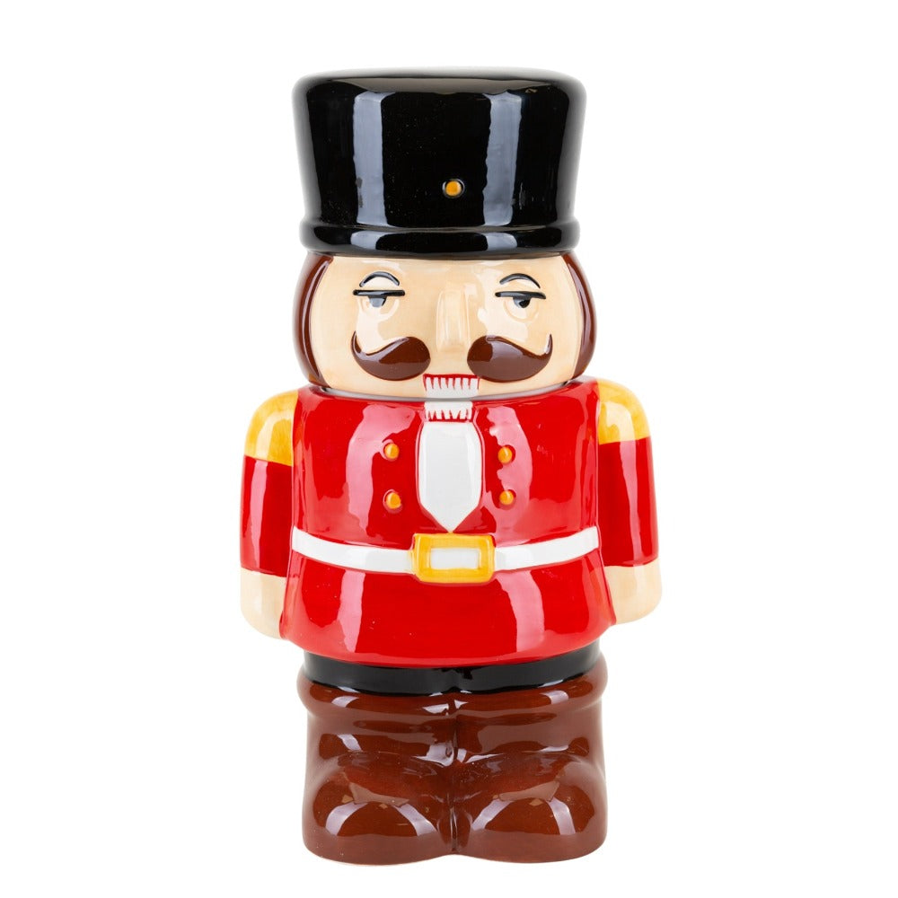 Christmas Nutcracker Cookie Jar Bring some festive magic to the dinner table this season with this novelty nutcracker cookie jar. From The Toy Shoppe by North Pole Novelties Co. - the one stop shop for Christmas cheer!