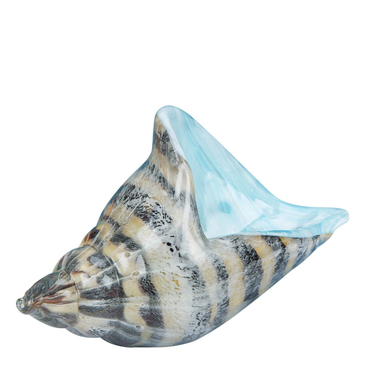 Objets Dart Glass Figurine - Shell A beautiful, large handmade glass conch shell ornament. From Objets d'Art - hand blown and one hundred percent unique.