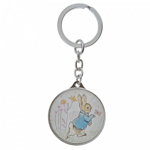 Beatrix Potter Peter Rabbit Keyring Sweeten up your keys with this super cute Peter Rabbit keyring. Perfect for keeping your keys together and organised, it is attached to a strong metal ring and is the perfect small gift for anyone who's obsessed with Peter Rabbit.