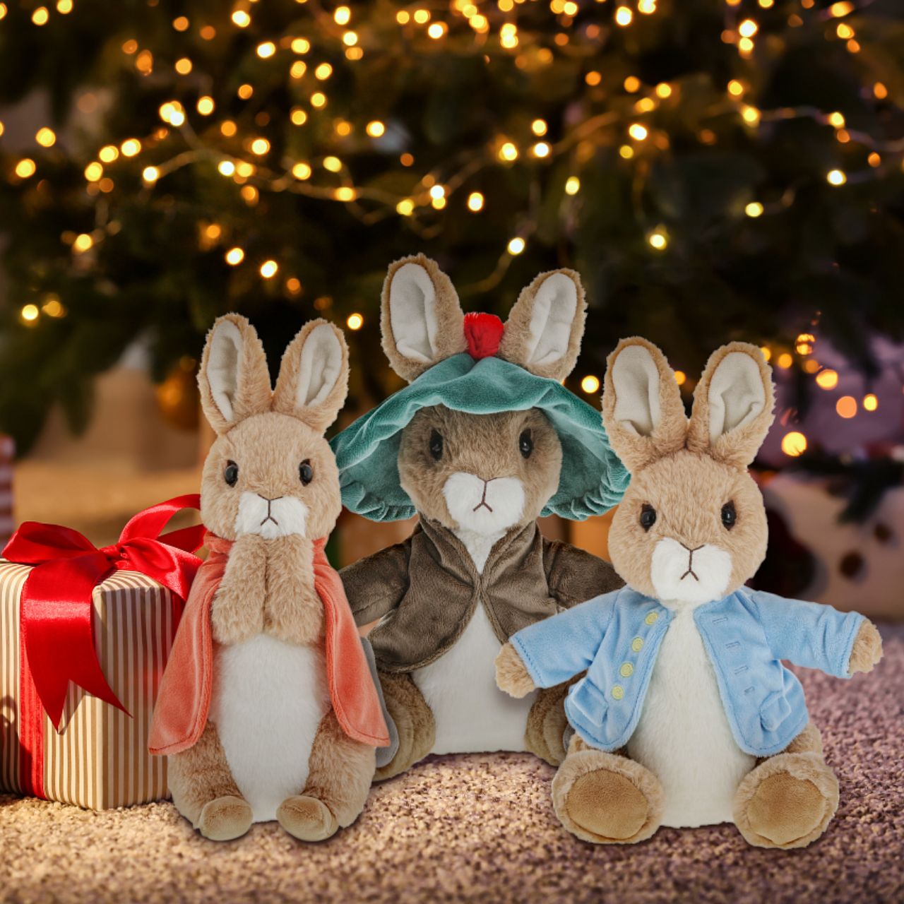Beatrix Potter Peter Rabbit Large This Peter Rabbit soft toy is made from beautifully soft fabric and is dressed in clothing exactly as illustrated by Beatrix Potter, with his signature blue jacket. The Peter Rabbit collection features the much loved characters from the Beatrix Potter books and this quality and authentic soft toy is sure to be adored for many years to come.
