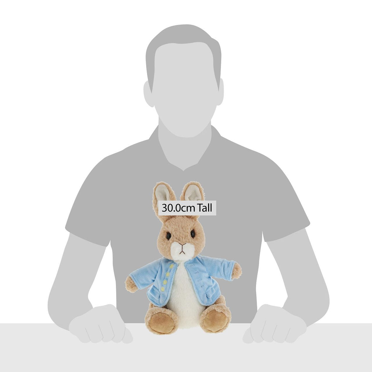 Beatrix Potter Peter Rabbit Large This Peter Rabbit soft toy is made from beautifully soft fabric and is dressed in clothing exactly as illustrated by Beatrix Potter, with his signature blue jacket. The Peter Rabbit collection features the much loved characters from the Beatrix Potter books and this quality and authentic soft toy is sure to be adored for many years to come.