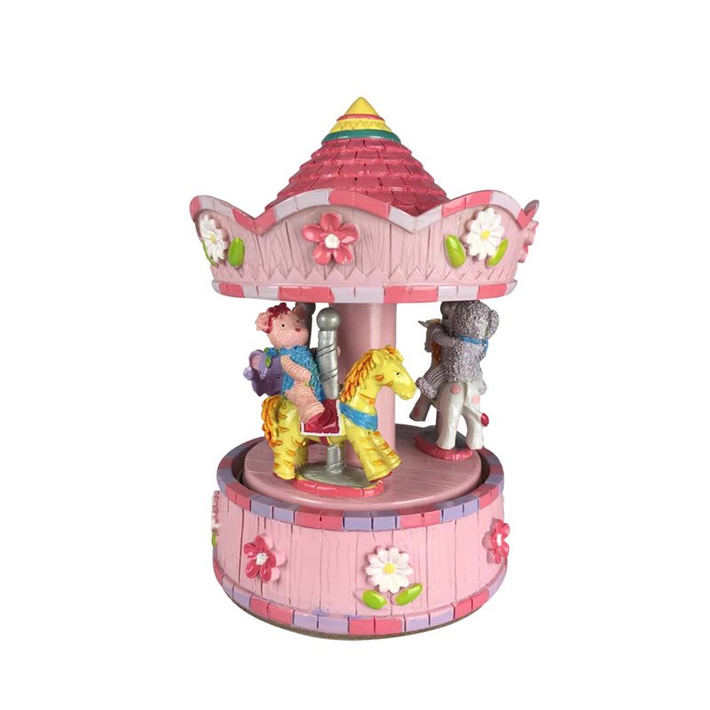 Carousel Pink Bears Animals