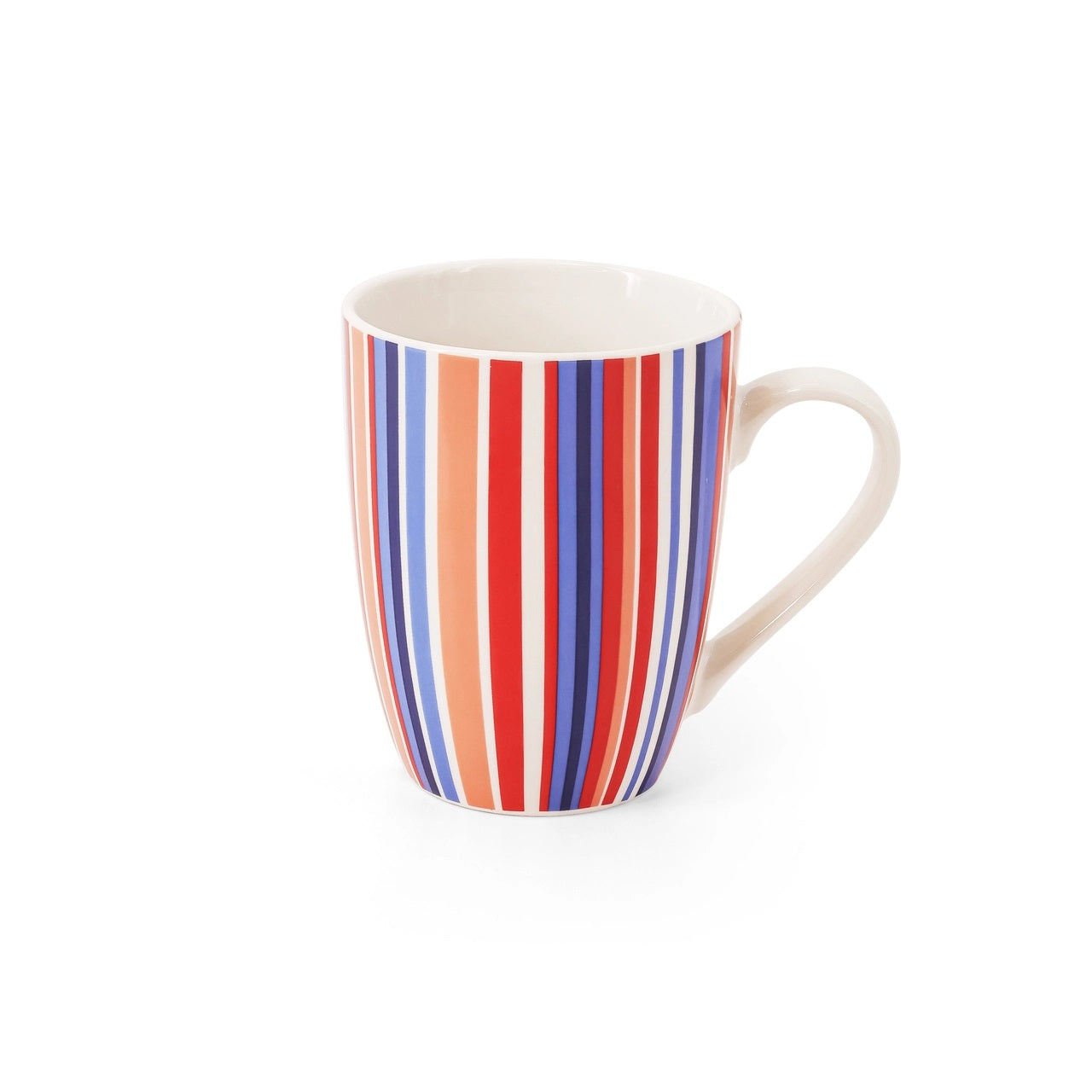 Tipperary Crystal Roman Stripes Vertical Party Pack S/6 Mugs - NEW 2022