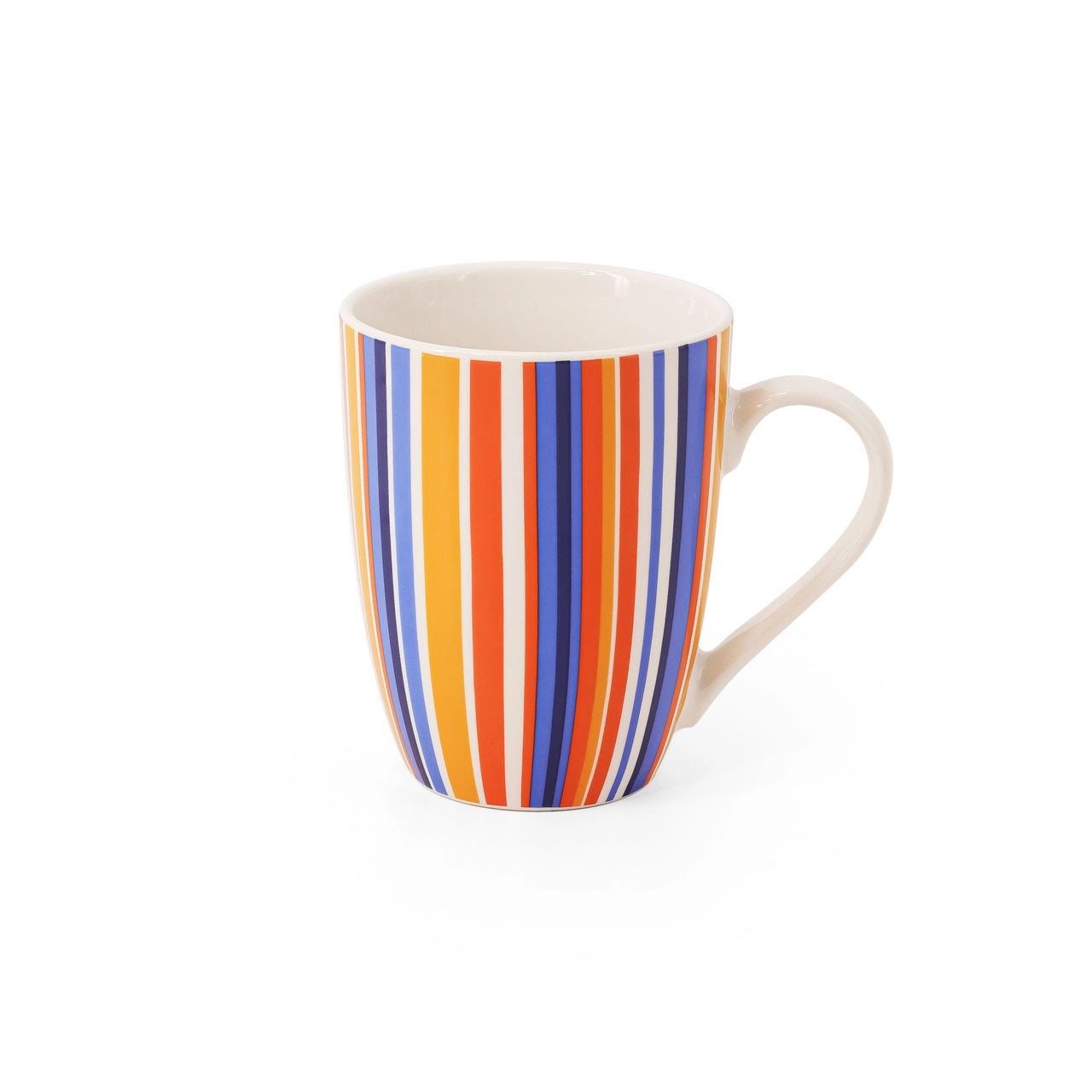 Tipperary Crystal Roman Stripes Vertical Party Pack S/6 Mugs - NEW 2022