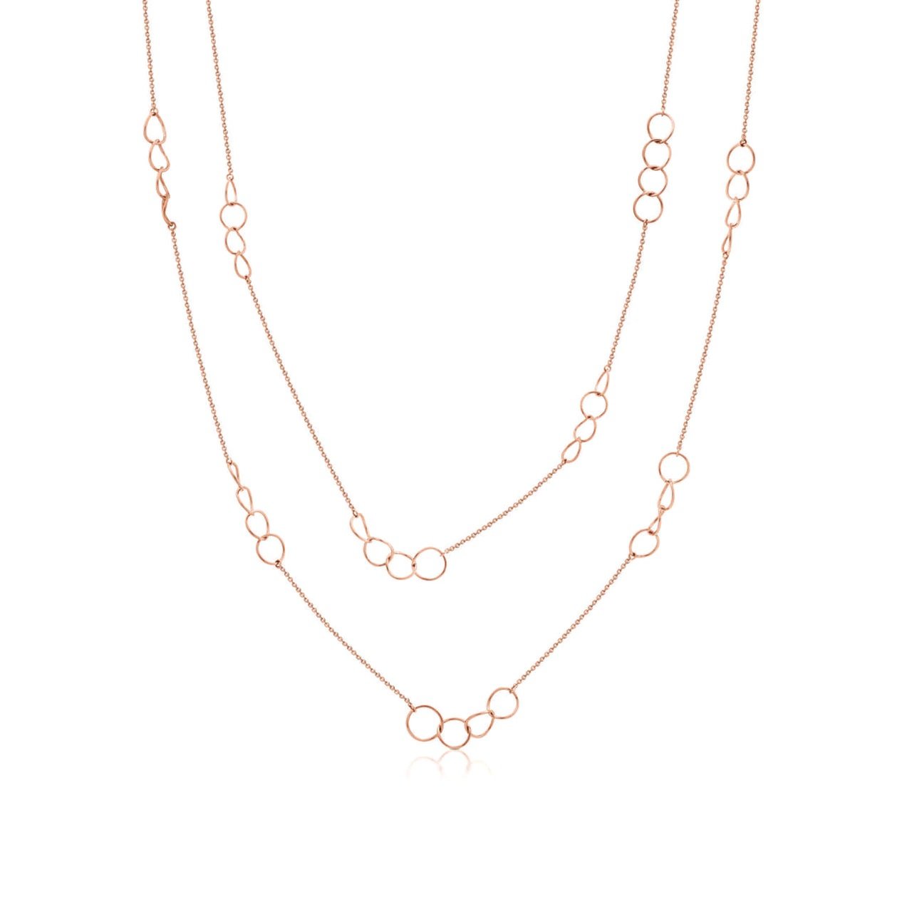 Romi Dublin Rose Gold Circle Necklace Simple and understated this collection has a contemporary and sleek look that will allow you to accessorise with any outfit.