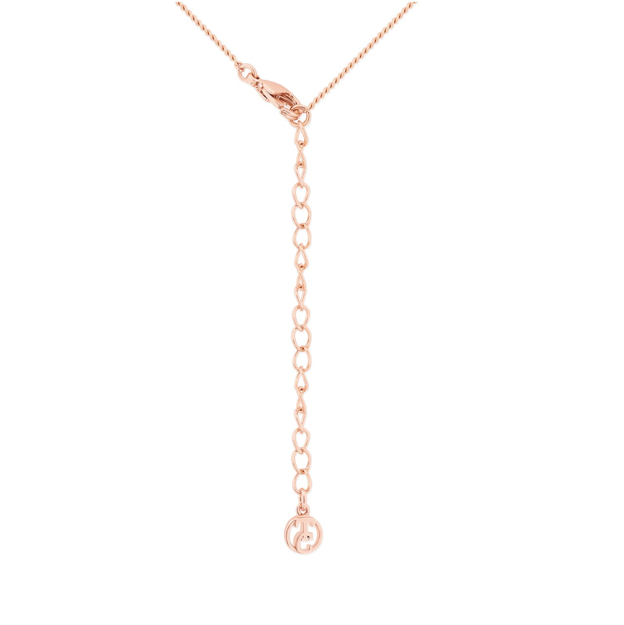 Tipperary Crystal Rose Gold Infinity Rings Pedant Pink Circle