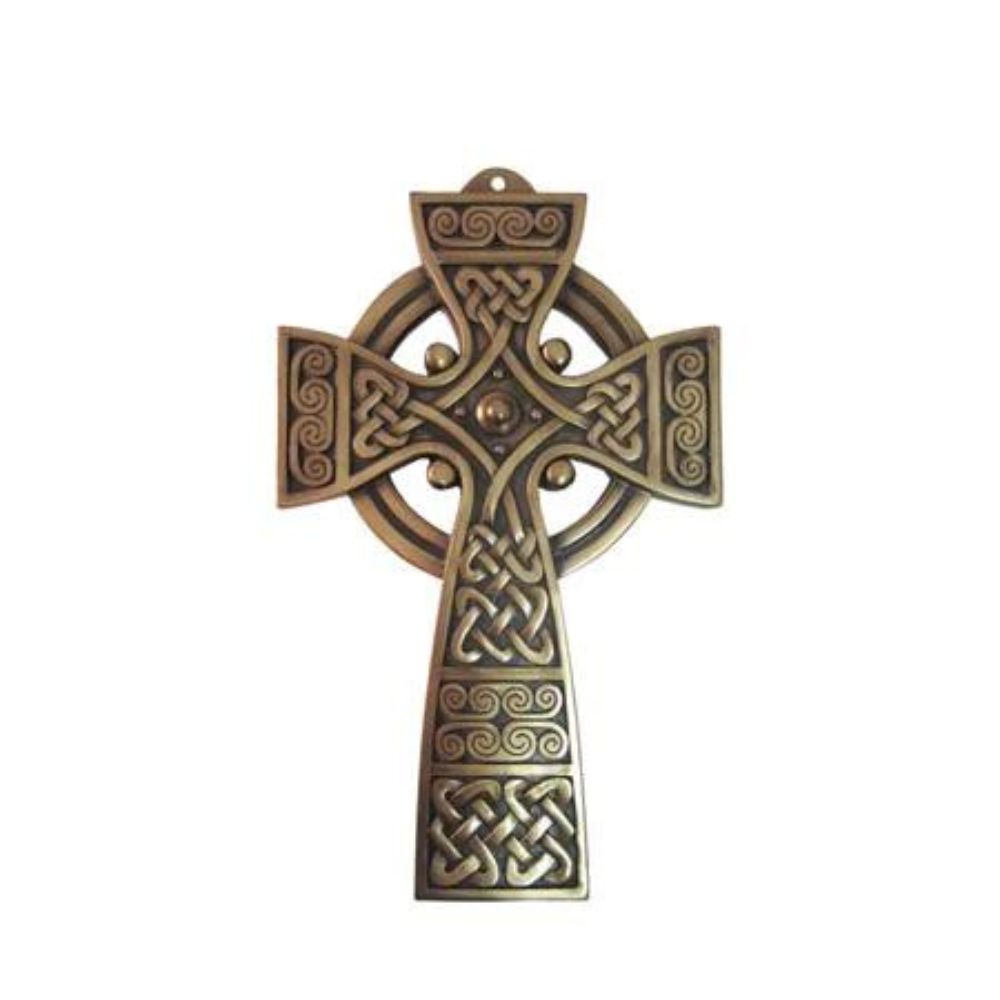 Cross of Hope Plaque by Royal Tara These sandstone or granite high cross monuments are found throughout Ireland indicating holy places or monastic sites and can reach up to four metres in height. Dating from the 9th century A.D. the classic ring at the top of the cross is said to be a symbol of eternity.
