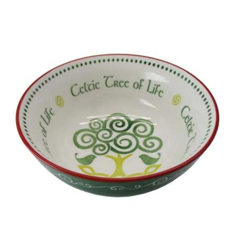Celtic Tree of Life Bowl 14cm The Celtic Tree of Life symbolises the eternal cycle of nature, with branches and roots woven together without end.