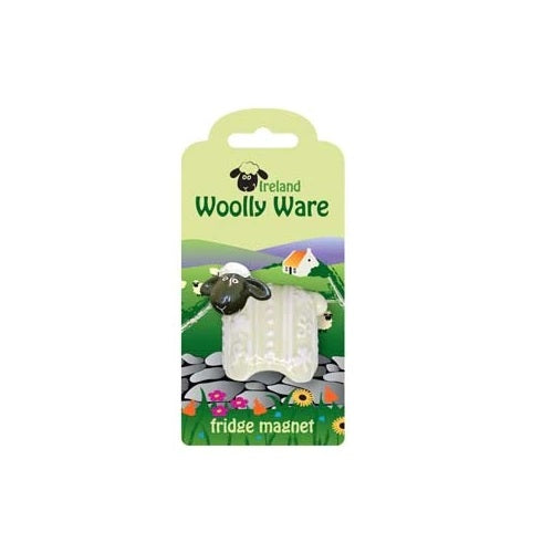 Royal Tara Woolly Ware Fridge Magnet This hand painted ceramic fridge magnet is inspired by those cute sheep & lambs dotting the green fields of the Irish countryside. The fluffy, warm wool is used in the knitting of traditional aran sweaters.