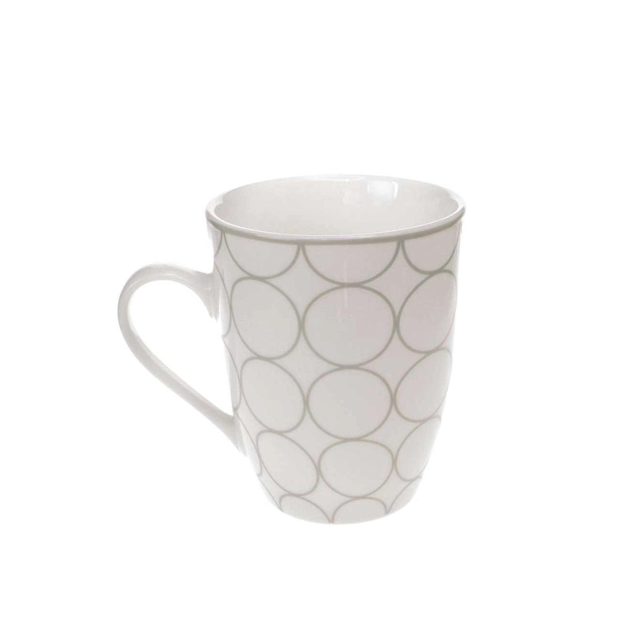 Tipperary Crystal Set Six Circle Mugs in Hatbox Tipperary Crystal ceramics are made from bone china which gives the ceramic a clean, white finish. Stack crockery separately from other items such as cutlery, saucepans or glass. Over washing will cause the glaze to dull and the design to fade.