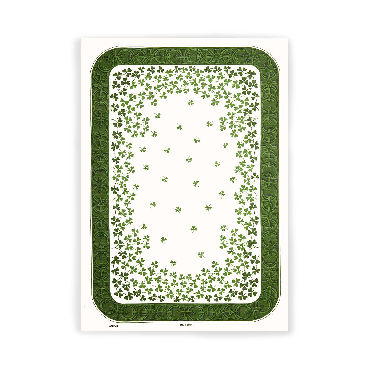 Samuel Lamont Shamrock Patterned Tea Towel Tara 100% Linen Union shamrock design tea towel