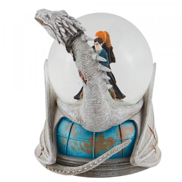 Wizarding World Harry Potter Ukrainian Iron Belly Waterball Relive the iconic moment Harry, Ron and Hermione bursth through the roof of Gringotts Bank, riding on the Ukranian Iron Belly dragon in this stunning waterball.