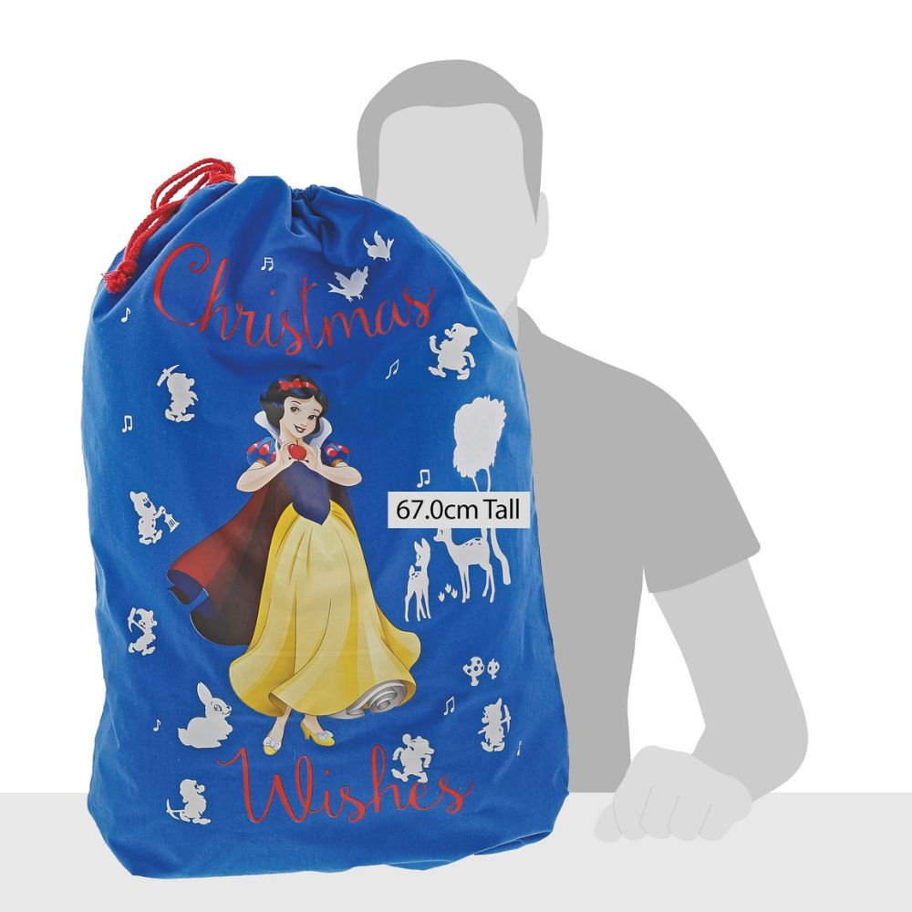 Disney Snow White Sack Spread the joy of Christmas with this delightful and fun range of sacks and stocking. This unique Christmas gift can be enjoyed year after year and will warm the hearts of adults and children alike.
