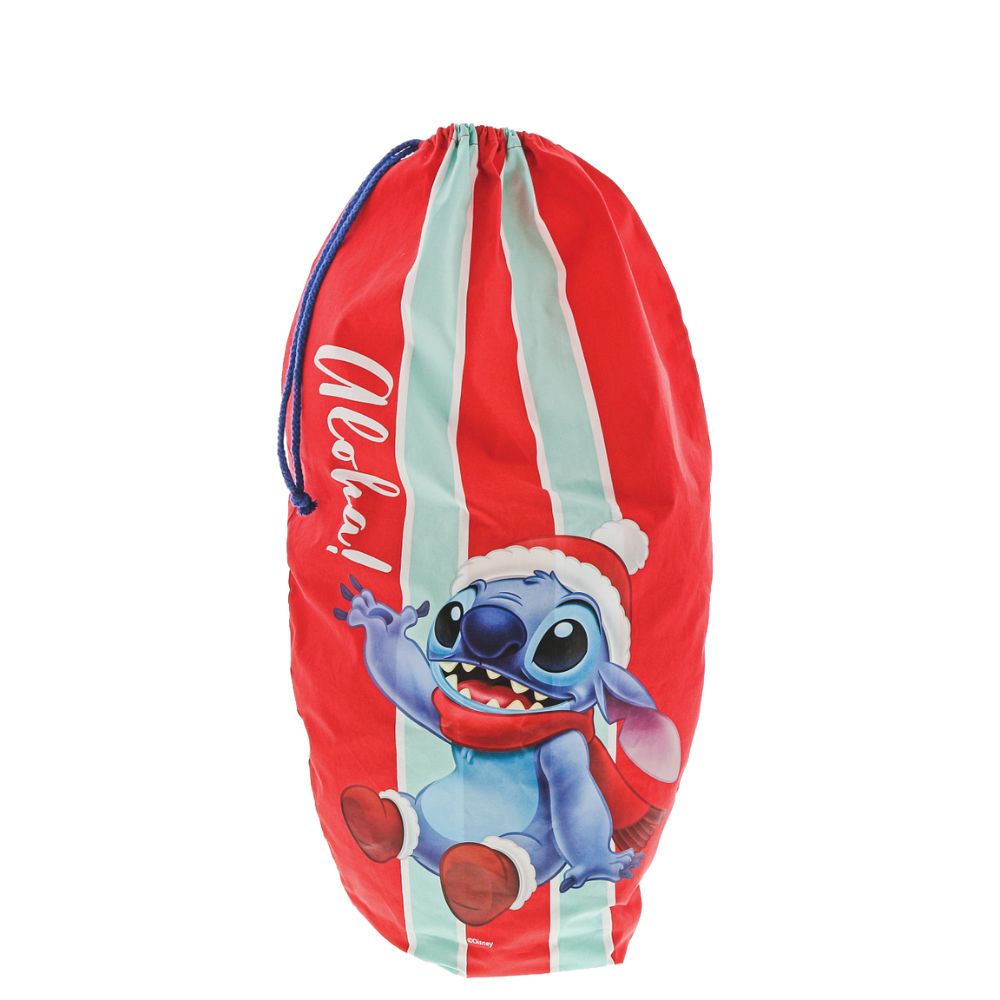 Stitch Christmas Sack Spread the joy of Christmas with this delightful and fun range of sacks and stocking NEW for Christmas 2021. This unique Christmas gift can be enjoyed year after year and will warm the hearts of adults and children alike. Fun & unique design.