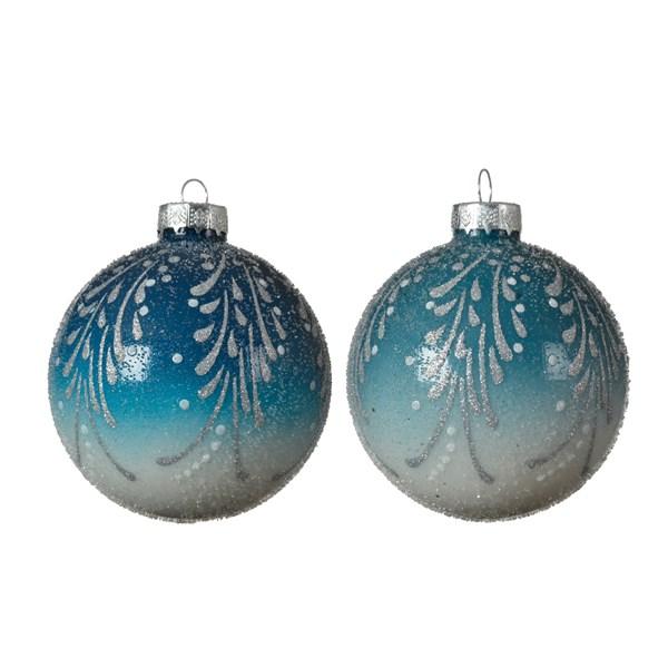 Kaemingk Christmas Night Blue with Sugar Finish Bauble Kaemingk surprises Christmas lovers all over the world with thousands of new innovative items each year. They specialises in beautifully detailed Christmas Ornaments and holiday seasonal decor. The catchy collections are contemporary, attractive and of high quality.