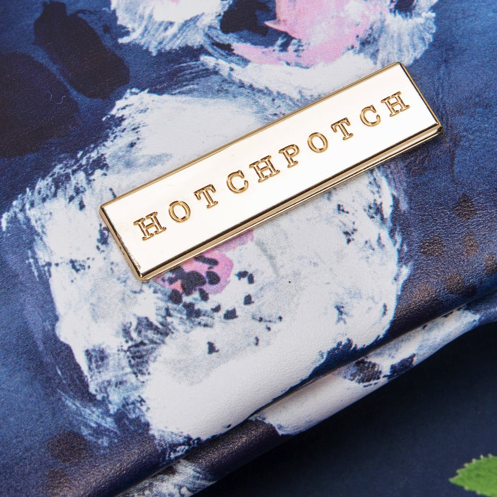 Swan Lake Blue Floral Leatherette Cosmetic Bag Give your beauty bits the perfect home with this luxury leatherette pouch from Swan Lake by Hotchpotch - Elegant and dreamy giftware with love from london.