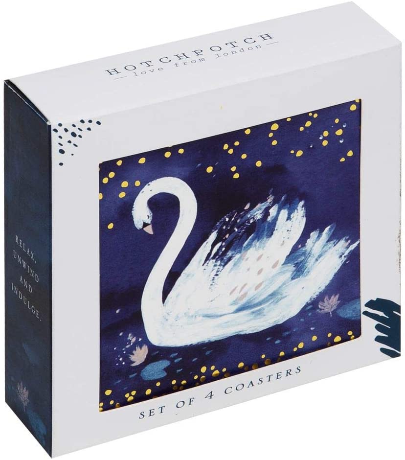 Swan Lake Set of 4 Coasters