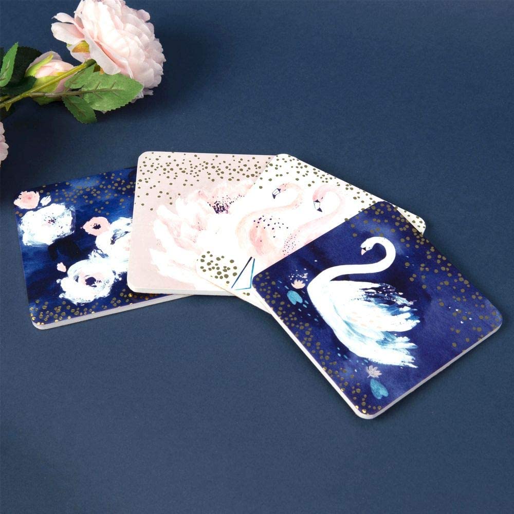 Swan Lake Set of 4 Coasters
