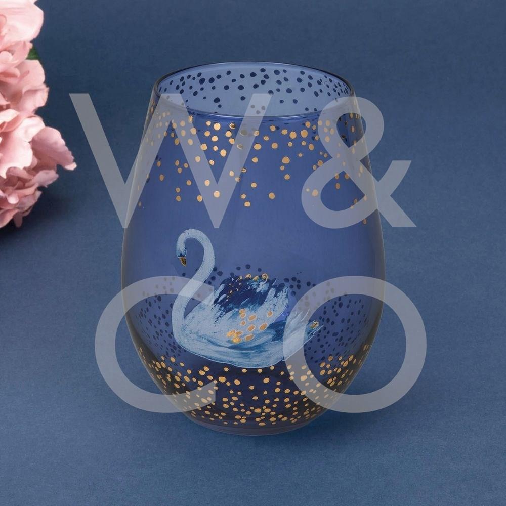 Swan Lake Stemless Glass