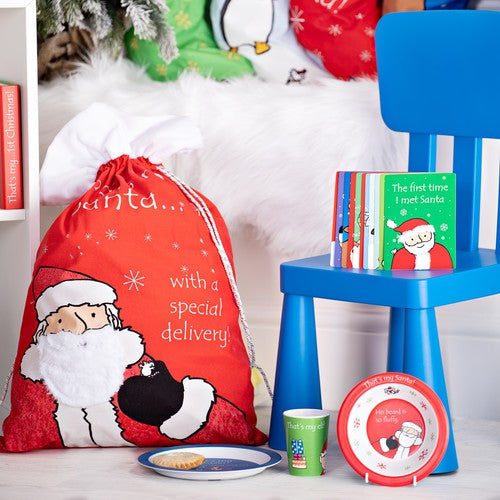 That's Not My Christmas 3 Piece Bamboo Dinner Set  Bring some additional fun to Christmas day by serving your little one's Christmas dinner on this vibrant and fun 3-piece dinner set.