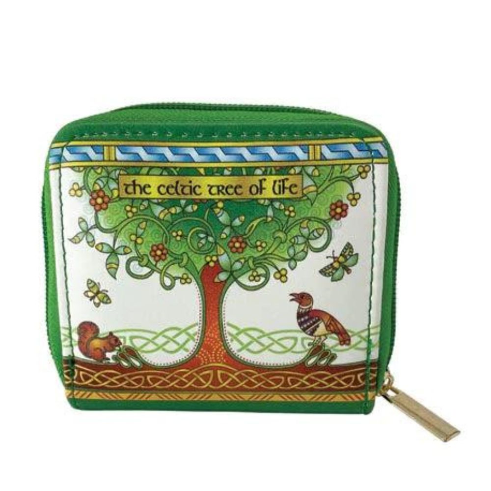 The Celtic Tree of Life Wallet by Royal Tara Celts believed that trees were the ancestors of mankind and had a connection to the Otherworld. Celtic knotwork symbolises the eternal cycle of nature, with branches and roots woven together without end.