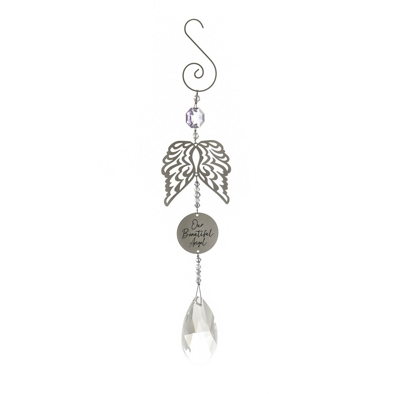 Thoughts of You Crystal Metal Hanger - Wings A crystal metal hanger from Thoughts of You by CELEBRATIONS®. This sparkling decoration is a thoughtful memorial gift which glistens in the sun to commemorate loved ones who have passed.