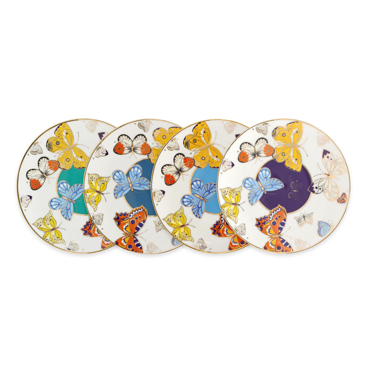 Tipperary Butterfly Biscuit Plates Set of 4