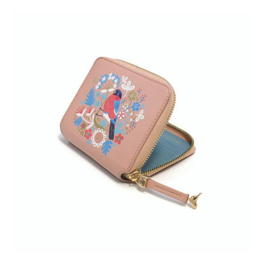 Tipperary Crystal Bullfinch Birdy Wallet  Our brightly coloured Birdy wallets are a perfectly compact ladies wallet. Designed to bring a splash of colour into your life! RFID blocking wallet, designed to block RFID readers from scanning your credit cards.