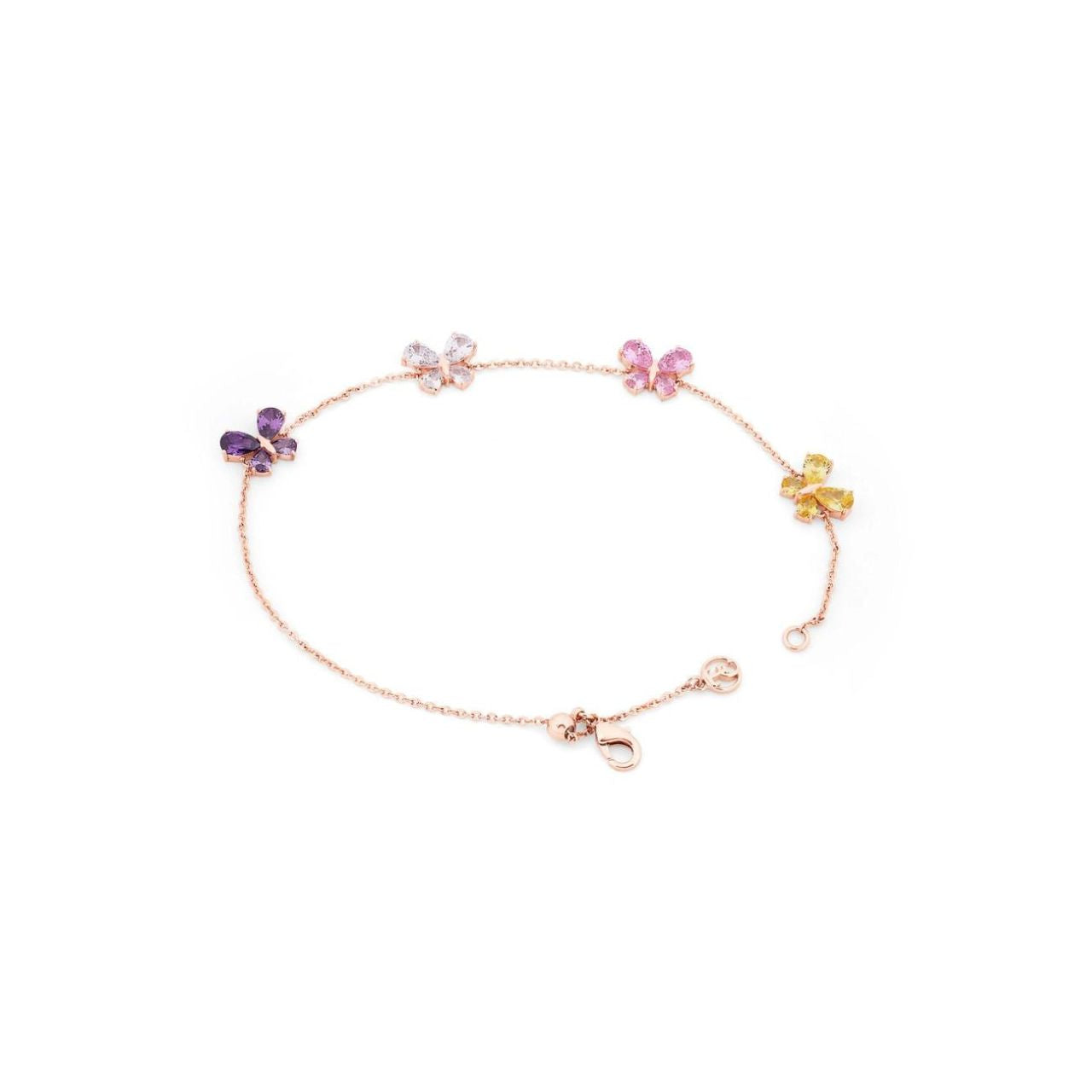 Tipperary Crystal Butterflies Rose Gold Bracelet Drawing inspiration from urban garden, the Tipperary Crystal Butterfly collection transforms an icon into something modern and unexpected.