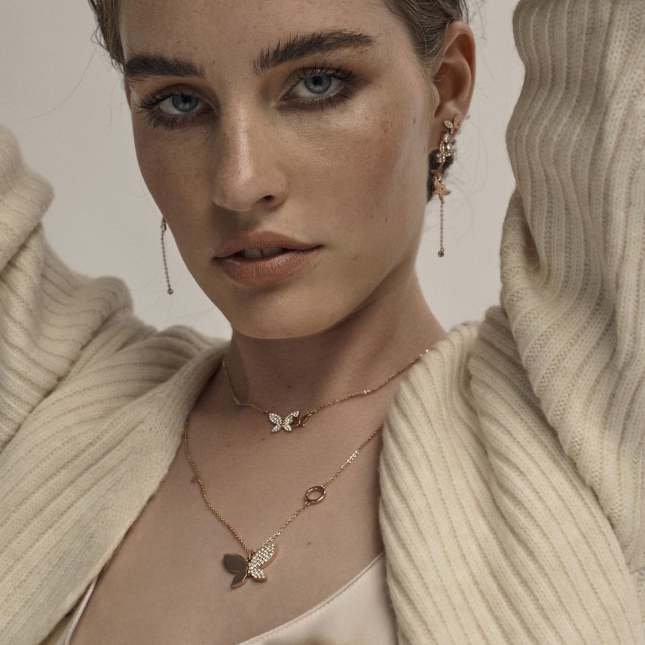 Tipperary Crystal Butterfly Pave Pendant Drawing inspiration from urban garden, the Tipperary Crystal Butterfly collection transforms an icon into something modern and unexpected.