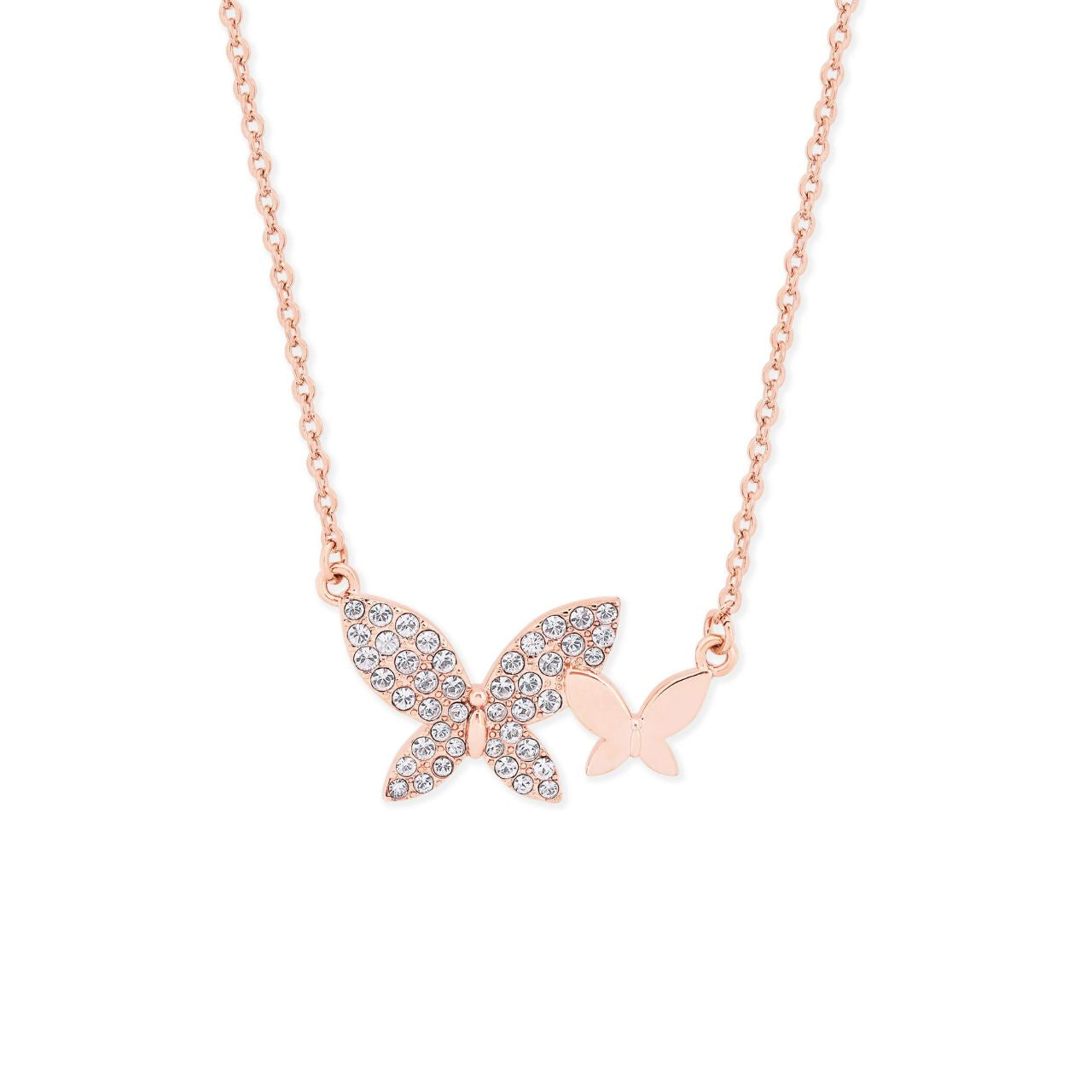 Tipperary Crystal Butterfly Pave Pendant Drawing inspiration from urban garden, the Tipperary Crystal Butterfly collection transforms an icon into something modern and unexpected. Playful and elegant, this collection draws from the inherent beauty of the butterfly.