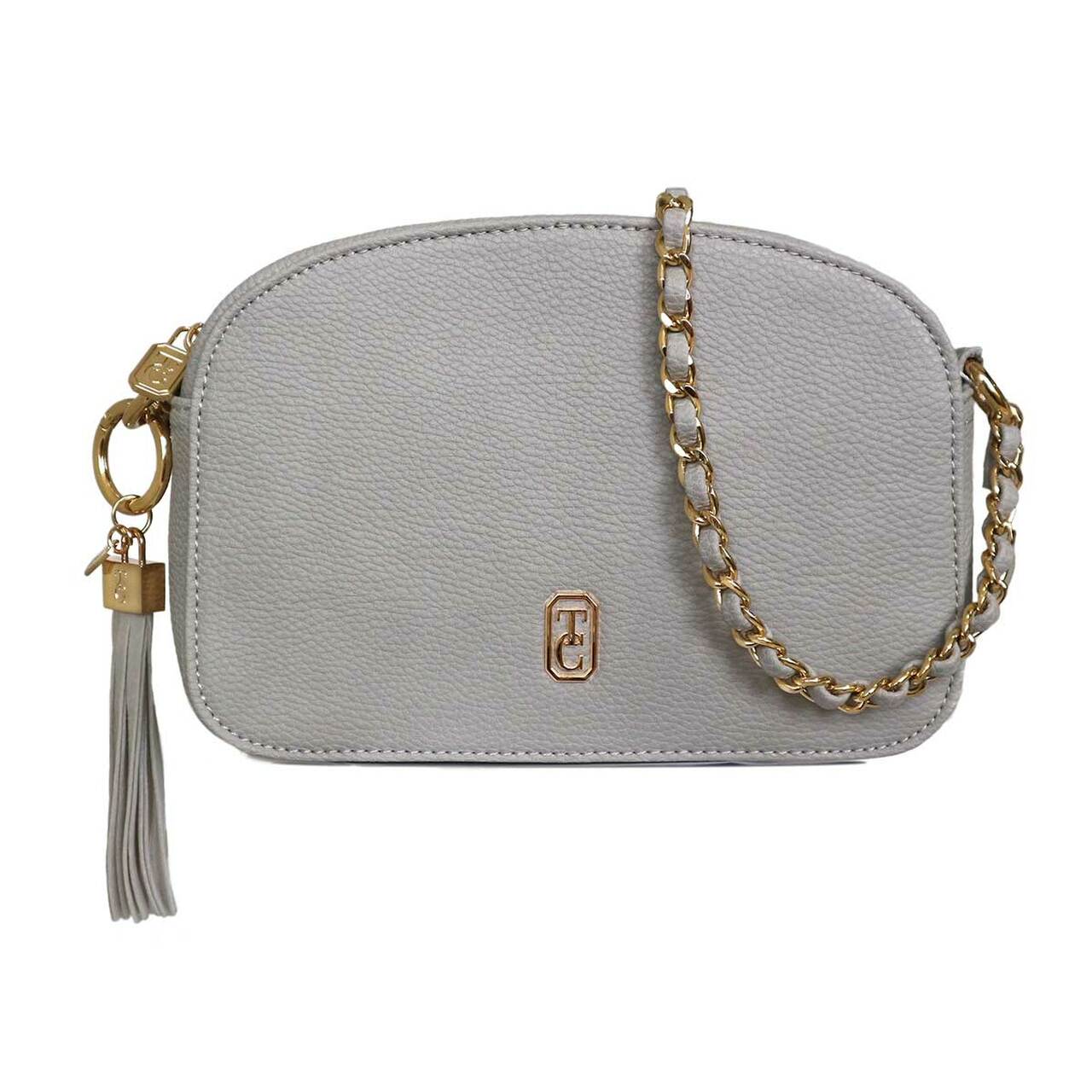 Tipperary Crystal The Cannes Shoulder Bag Grey