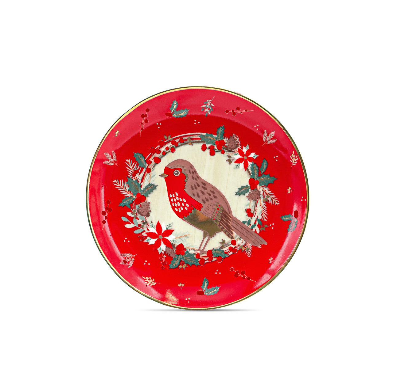 Christmas Side Plates Set of 4  Gather your loved ones for a holiday celebration to remember. Our Christmas Tableware is made to bring festive happiness to lunch, dinner and every meal in between. Tipperary wishes to make these moments even more magical.