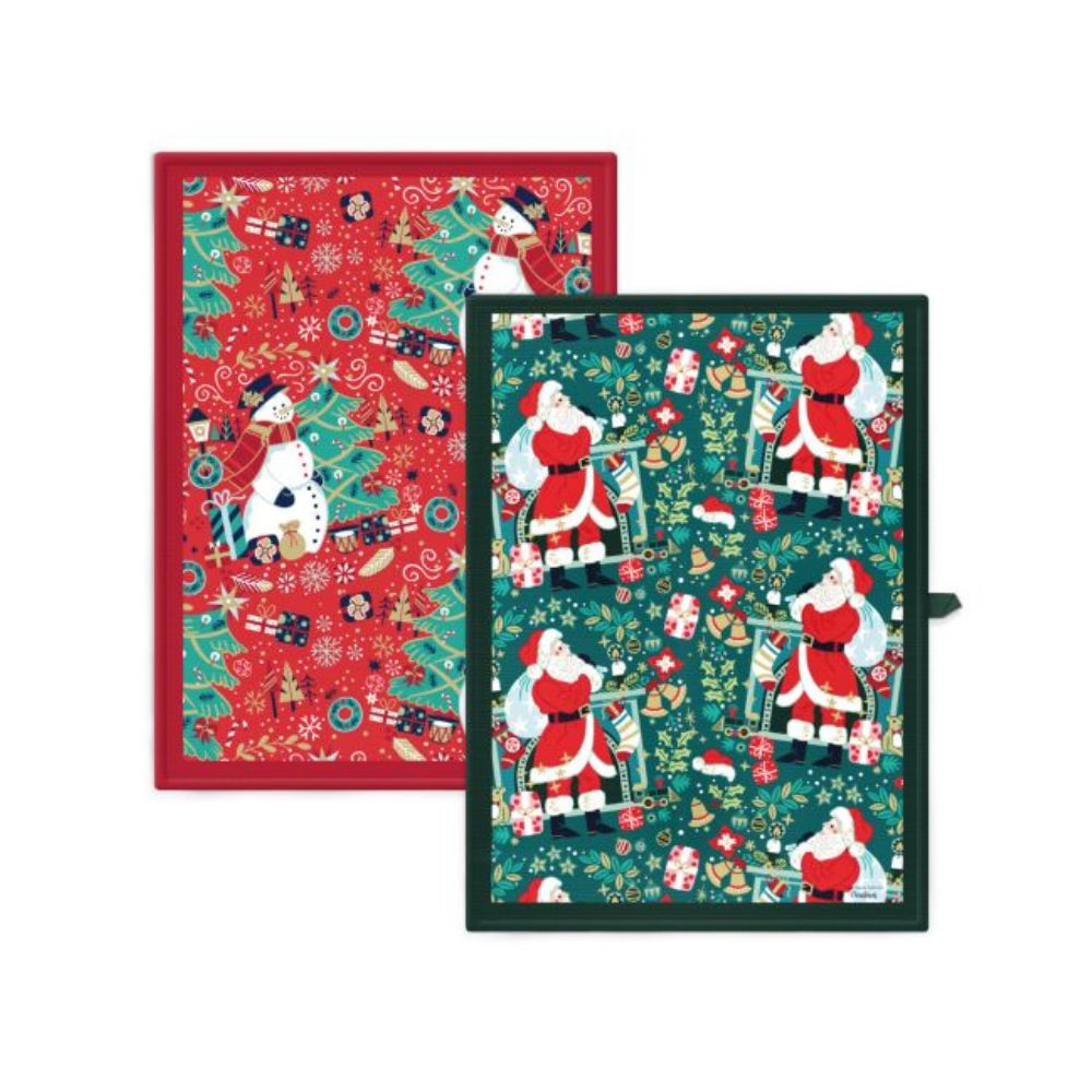 Tipperary Crystal Christmas T-Towels Set of 2 - Santa With Sack & Snowman Gather your loved ones for a holiday celebration to remember. Our Christmas Tableware is made to bring festive happiness to lunch, dinner and every meal in between. Tipperary wishes to make these moments even more magical